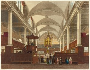 Interno della Chiesa di Cristo da Daniel Havell