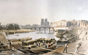 Notre Dame, Ile de la Cité, Ile Saint Louis e il Pont de la Tournelle da Daniel Havell