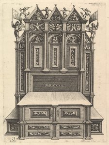 Progetto per un letto, 1527 da Daniel Hopfer