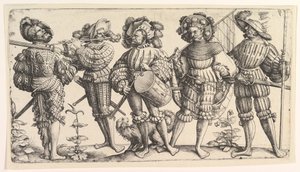 Cinque soldati tedeschi da Daniel Hopfer