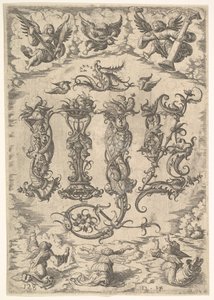 Monogramma IHS circondato da sei angeli, ca. 1485-1536