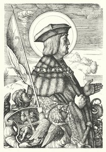 Massimiliano I, Sacro Romano Imperatore, come San Giorgio