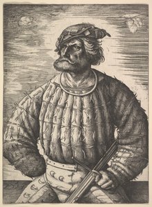 Ritratto di Kunz von der Rosen, ca. 1515-1518 da Daniel Hopfer
