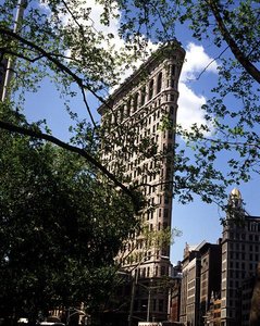 Vista del Flatiron Building, completato nel 1902