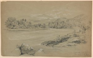 Fiume Androscoggin presso Lead Mine Bridge, Gorham, New Hampshire da Daniel Huntington