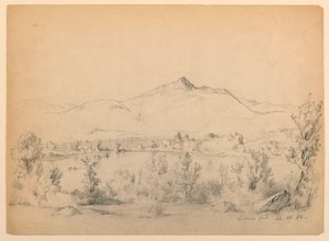 Stagno e montagna di Chocorua, New Hampshire