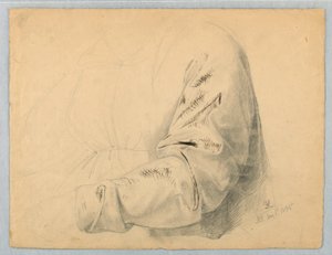 Studio di drappeggio della manica