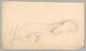 Disegno, fondo di un paio di piedi, 1840 da Daniel Huntington