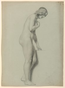 Disegno, Nudo femminile, 1858 da Daniel Huntington