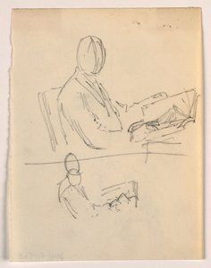 Disegno, Uomo seduto con un libro, 1879-86
