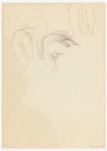 Disegno, schizzo per un ritratto di Bella Worsham, 1878
