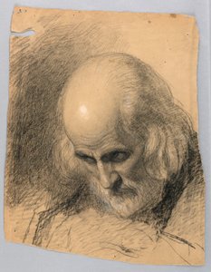 Disegno, studio per "Una lezione di carità", 1863 da Daniel Huntington