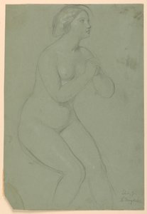 Disegno, studio per "Una Maddalena", F, 1852 da Daniel Huntington