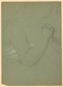 Disegno, studio per "Una Maddalena", F, 1852 da Daniel Huntington