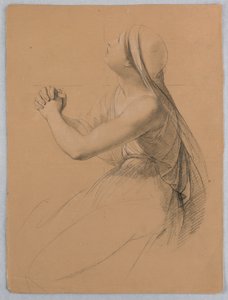 Disegno, studio per "Comunione di t", 1844 da Daniel Huntington