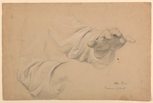 Disegno, studio per "Comunione di t", 1844