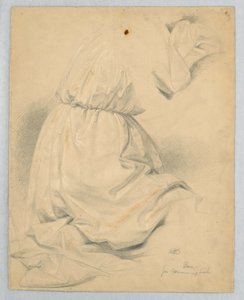 Disegno, studio per "Comunione di t", 1846 da Daniel Huntington