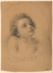 Disegno, studio per la "Comunione degli infermi", 1845 da Daniel Huntington