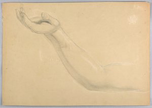 Disegno, studio per il duplicato di "C", 1850 da Daniel Huntington
