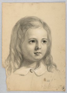 Disegno, studio per il duplicato di "Christiana", 1850 da Daniel Huntington