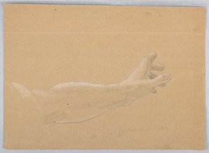 Disegno, studio per "Early Christia", 1839-40 da Daniel Huntington