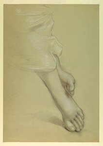 Disegno, studio per "Giustizia e Pe", 1878 da Daniel Huntington