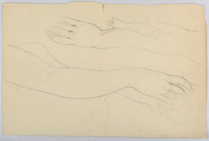 Disegno, studio per "Martha Washing", 20 dicembre 1878 da Daniel Huntington