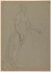 Disegno, studio per il "Ricevimento di Martha Washington", 1860