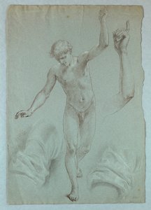Disegno, studio per "Il sogno di Mercy", 1857-58 da Daniel Huntington