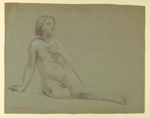 Disegno, studio per "Il sogno di Mercy", 1857 da Daniel Huntington