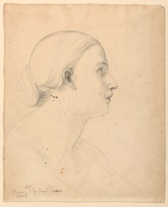 Disegno, studio per la "Lezione sacra", 1843 da Daniel Huntington