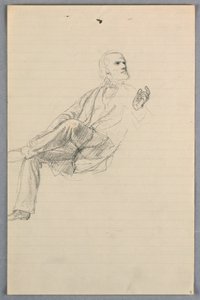 Disegno, studio per "Gruppo scientifico", 1858 da Daniel Huntington