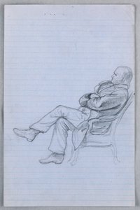 Disegno, studio per "Gruppo scientifico", 1858