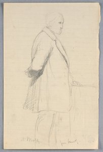 Disegno, studio per "Gruppo scientifico", 1858 da Daniel Huntington