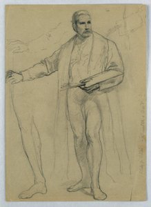 Disegno, Studio per "Tiziano in mostra", 1866 da Daniel Huntington