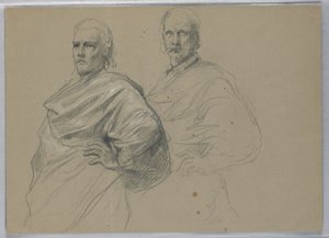 Disegno, Studio per "Tiziano in mostra", 1871-72 da Daniel Huntington