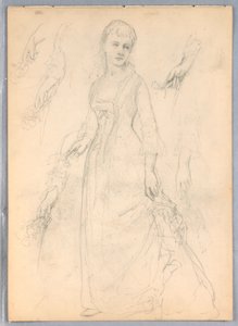 Disegno, Studio per "Tiziano in mostra", 1872 da Daniel Huntington