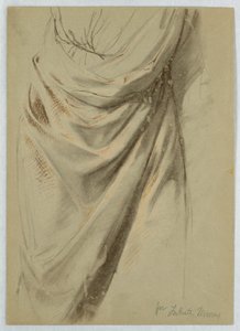 Disegno, studio per "Tribute Money", 1852 da Daniel Huntington