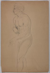 Disegno, studio per "Tribute Money", luglio 1852 da Daniel Huntington