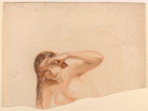 Nudo femminile con mano sinistra