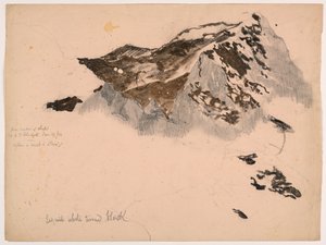 Dalla finestra dello chalet, cima del Monte Scheidegg, dopo una nebbia e una tempesta da Daniel Huntington