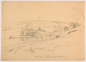 Groton Heights dalla collina a nord-est di New London da Daniel Huntington
