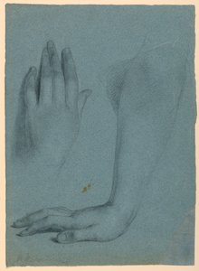 Mano e braccio della Misericordia, studio per "Il sogno della Misericordia" da Daniel Huntington