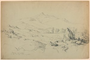 Monte Chocorua dalla collina vicino a Tamworth, sud-ovest del lago da Daniel Huntington