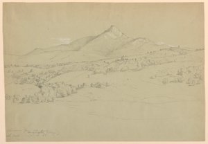 Monte Chocorua dalla collina vicino al villaggio di Tamworth