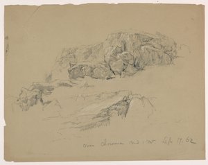Sporgenza Rocciosa vicino al Lago Chocorua e Montagna da Daniel Huntington