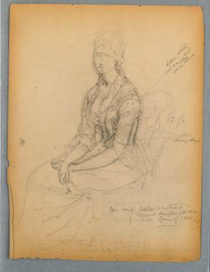Schizzo per il ritratto di Miss Astor da Daniel Huntington