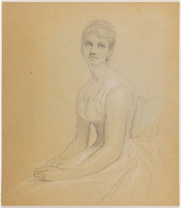 Schizzo per Ritratto di donna da Daniel Huntington