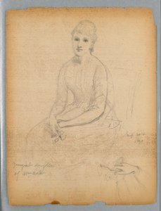 Schizzo per il ritratto della figlia più giovane di William Astor