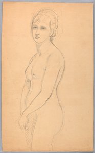 Nudo femminile in piedi da Daniel Huntington